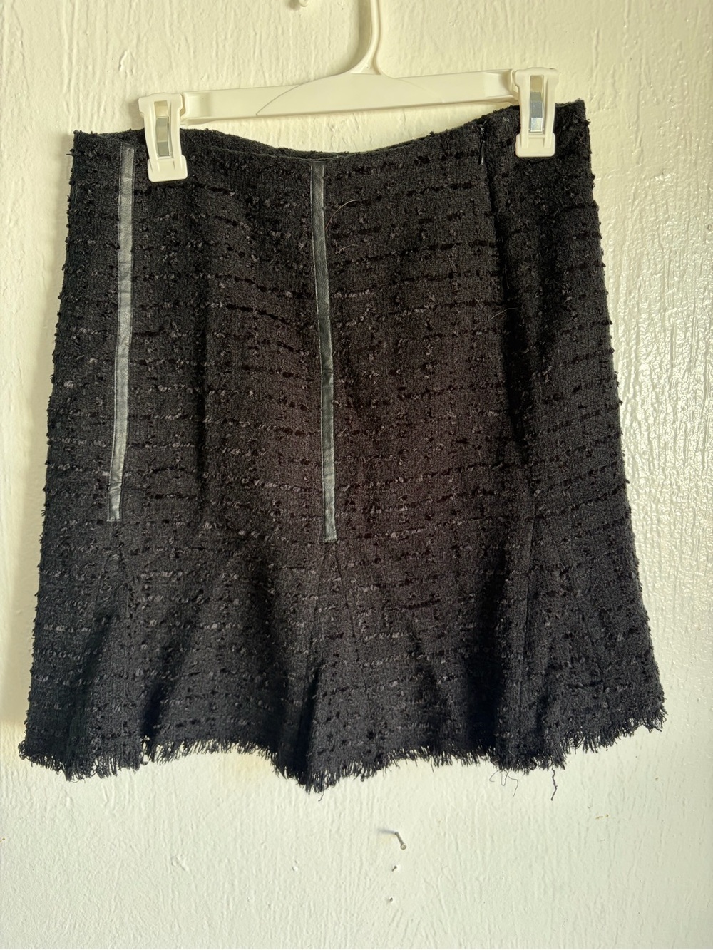 Cache Black Tweed A-Line Skort